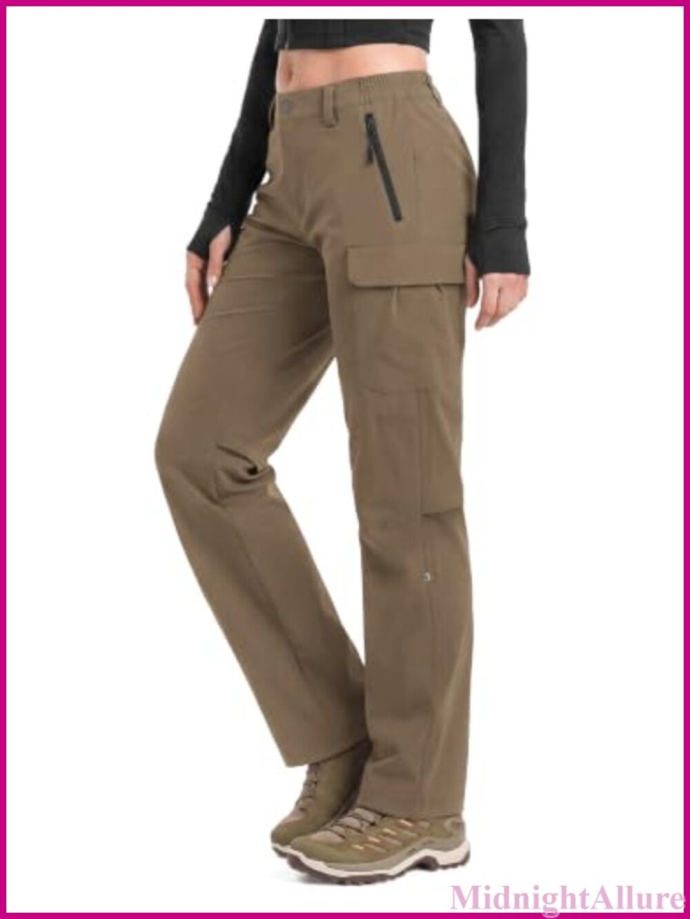 Moosehill Women's Hiking Pants Lightweight Breathable Quick-Dry Capris